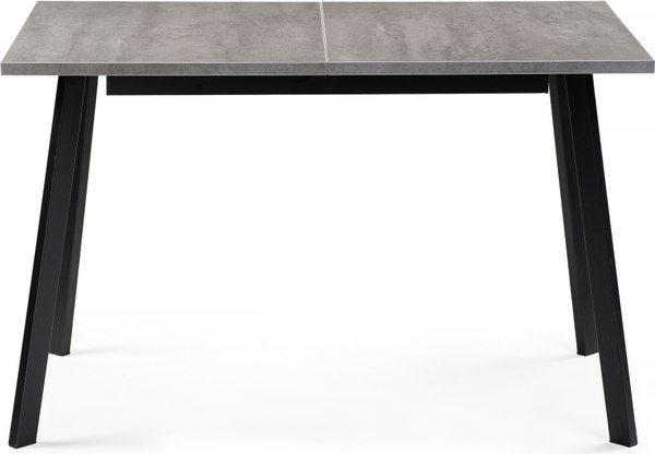 Обеденный стол Notta Колон Лофт 120 25 мм (бетон/черный матовый)