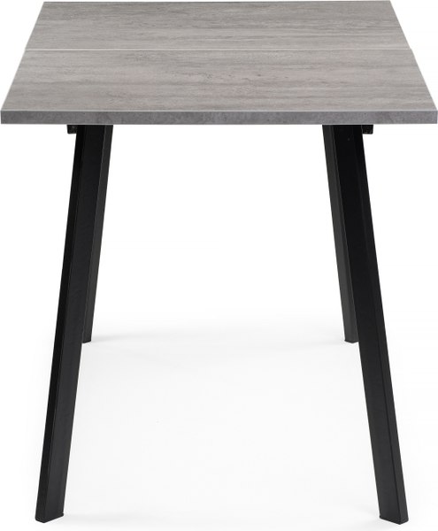 Обеденный стол Notta Колон Лофт 120 25 мм (бетон/черный матовый)