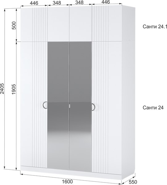 Шкаф Аквилон Санти №24