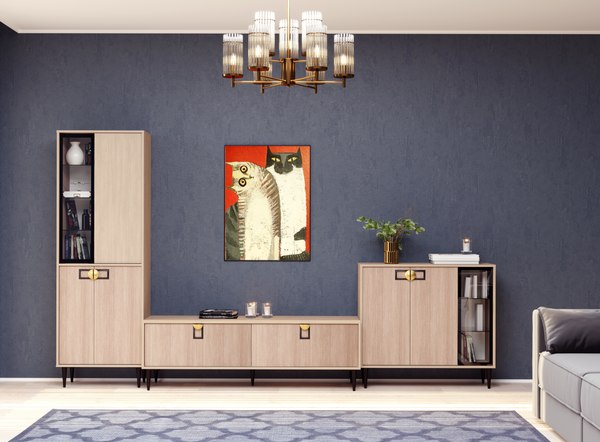 Шкаф с витриной Аквилон Муза № 2.1