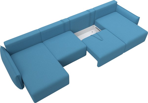 Диван П-образный Лига Диванов Лига-051 НПБ лонг / 128688