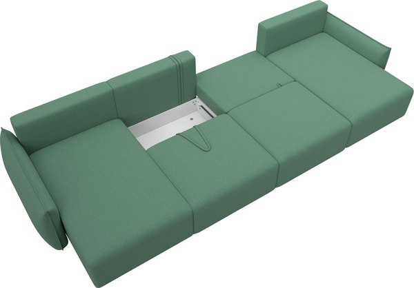 Диван П-образный Лига Диванов Лига-051 НПБ лонг / 128689