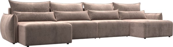 Диван П-образный Лига Диванов Лига-051 НПБ лонг / 128691 - фото