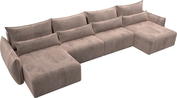 Диван П-образный Лига Диванов Лига-051 НПБ лонг / 128691