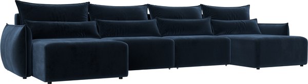 Диван П-образный Лига Диванов Лига-051 НПБ лонг / 128692 - фото