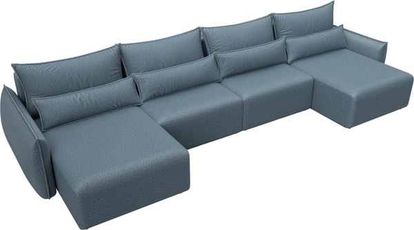 Диван П-образный Лига Диванов Лига-051 НПБ лонг / 128697