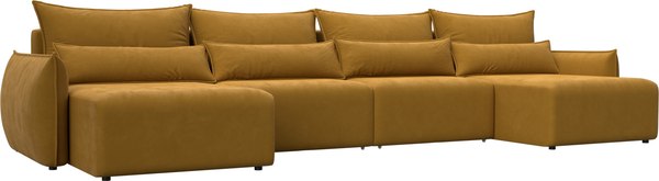 Диван П-образный Лига Диванов Лига-051 НПБ лонг / 128734 - фото