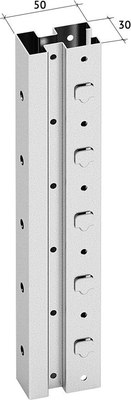 Стеллаж металлический Klesto НE255-412