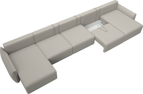 Диван П-образный Лига Диванов Лига-051 НПБ МегаЛонг / 128672