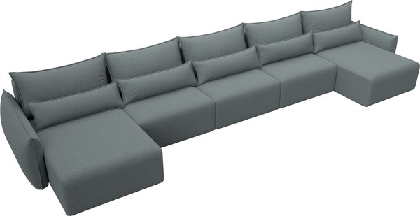 Диван П-образный Лига Диванов Лига-051 НПБ МегаЛонг / 128674