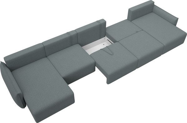 Диван П-образный Лига Диванов Лига-051 НПБ МегаЛонг / 128674