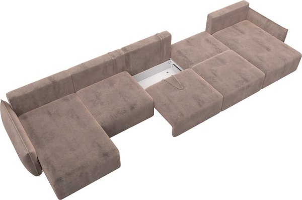 Диван П-образный Лига Диванов Лига-051 НПБ МегаЛонг / 128678