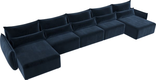 Диван П-образный Лига Диванов Лига-051 НПБ МегаЛонг / 128679