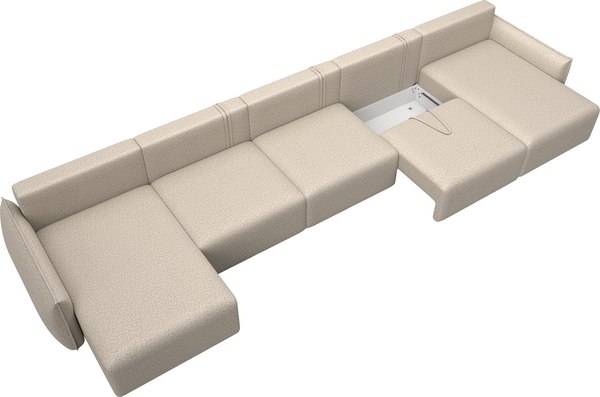 Диван П-образный Лига Диванов Лига-051 НПБ МегаЛонг / 128682