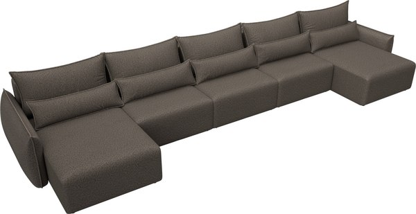 Диван П-образный Лига Диванов Лига-051 НПБ МегаЛонг / 128683