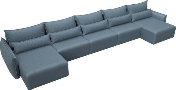 Диван П-образный Лига Диванов Лига-051 НПБ МегаЛонг / 128684