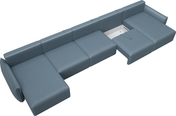 Диван П-образный Лига Диванов Лига-051 НПБ МегаЛонг / 128684