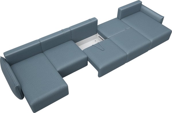 Диван П-образный Лига Диванов Лига-051 НПБ МегаЛонг / 128684