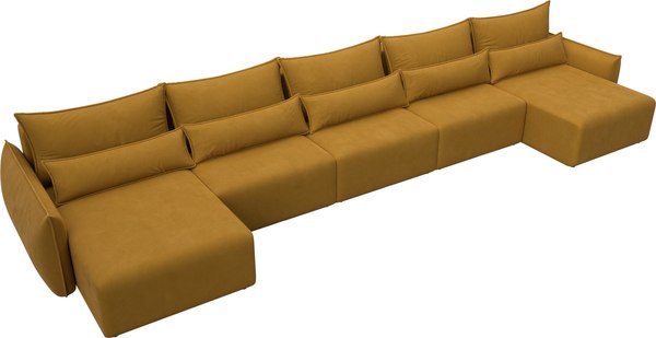 Диван П-образный Лига Диванов Лига-051 НПБ МегаЛонг / 128743