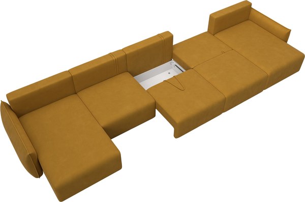 Диван П-образный Лига Диванов Лига-051 НПБ МегаЛонг / 128743