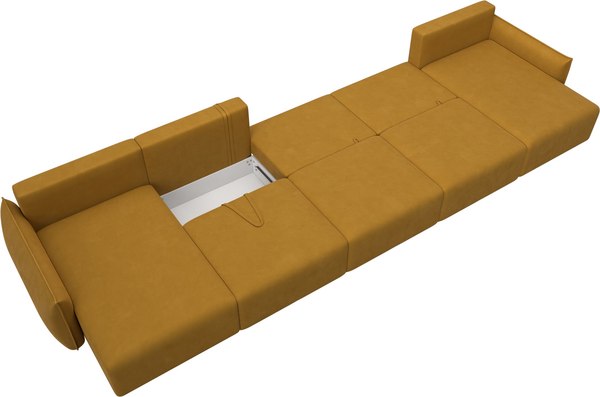 Диван П-образный Лига Диванов Лига-051 НПБ МегаЛонг / 128743