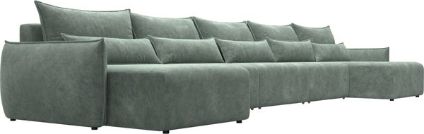 Диван П-образный Лига Диванов Лига-051 НПБ МегаЛонг / 128745