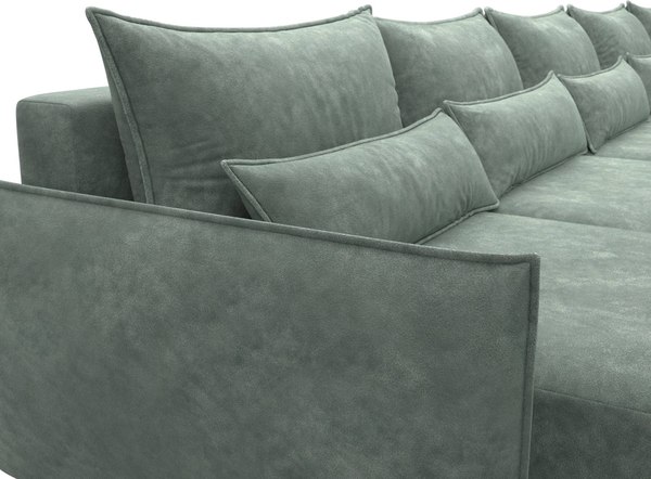 Диван П-образный Лига Диванов Лига-051 НПБ МегаЛонг / 128745