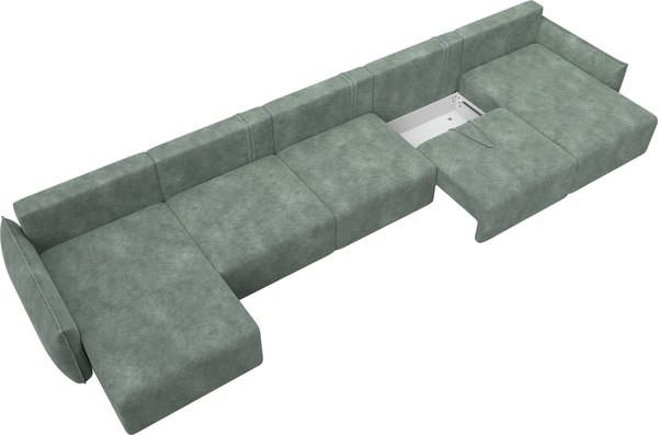 Диван П-образный Лига Диванов Лига-051 НПБ МегаЛонг / 128745