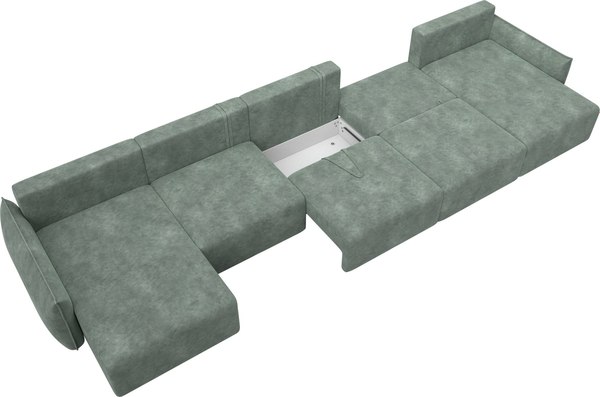 Диван П-образный Лига Диванов Лига-051 НПБ МегаЛонг / 128745