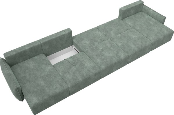 Диван П-образный Лига Диванов Лига-051 НПБ МегаЛонг / 128745