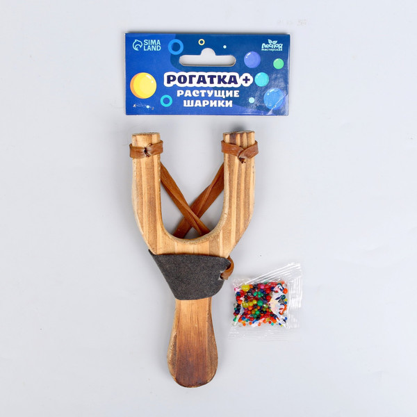 Рогатка игрушечная Лесная мастерская С растущими шариками / 5122863