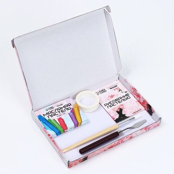 Набор для рисования Школа талантов Рисование пастелью. Пионы / 10291584