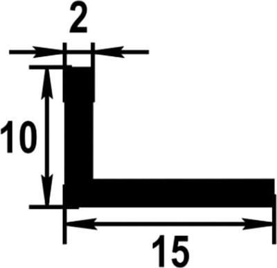 Уголок алюминиевый Profiling 15х10