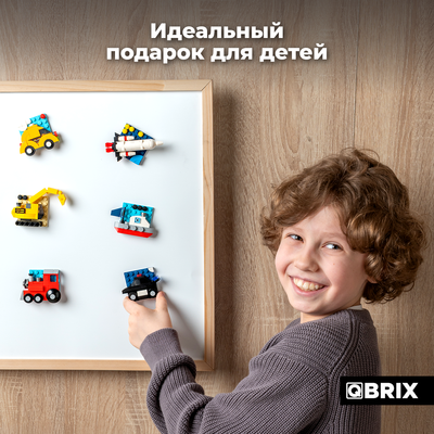 Конструктор QBRIX Kids Магнитики. Транспорт 30091