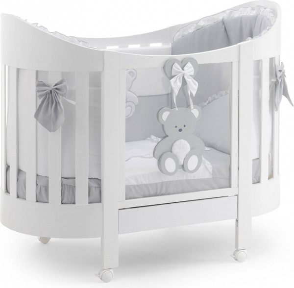 Детская кроватка Italbaby Peluche Oval / 070.1400-0077 - фото