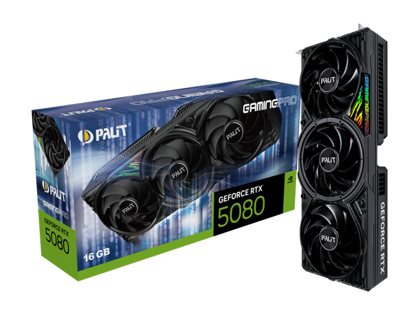 Видеокарта Palit RTX 5080 GamingPro 16GB GDDR7 (NE75080019T2-GB2031A)