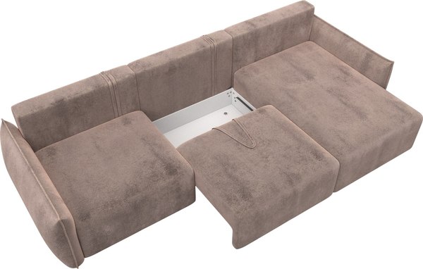 Диван угловой Лига Диванов Лига-051 НПБ Лонг универсальный