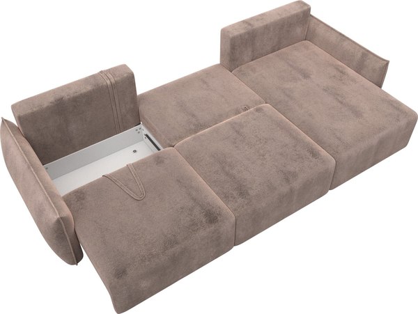 Диван угловой Лига Диванов Лига-051 НПБ Лонг универсальный