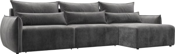 Диван угловой Лига Диванов Лига-051 НПБ Лонг универсальный - фото