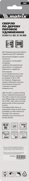 Сверло Matrix 704032