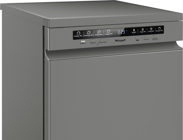 Посудомоечная машина Weissgauff DW 6038 D Dual Wash Silver