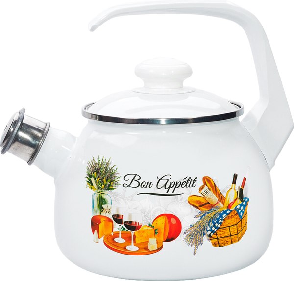 Чайник со свистком Лысьвенские эмали Пикник 2711АП/4 - фото