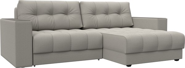 Диван угловой Лига Диванов Лига-049 НПБ универсальный с декором - фото