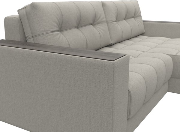 Диван угловой Лига Диванов Лига-049 НПБ универсальный с декором