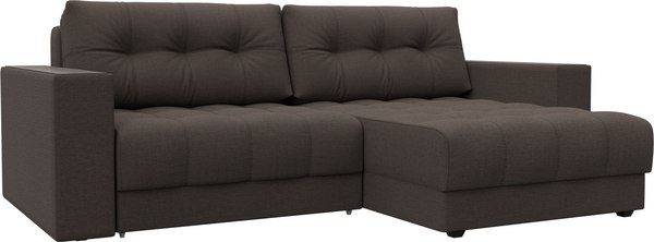 Диван угловой Лига Диванов Лига-049 НПБ универсальный с декором - фото