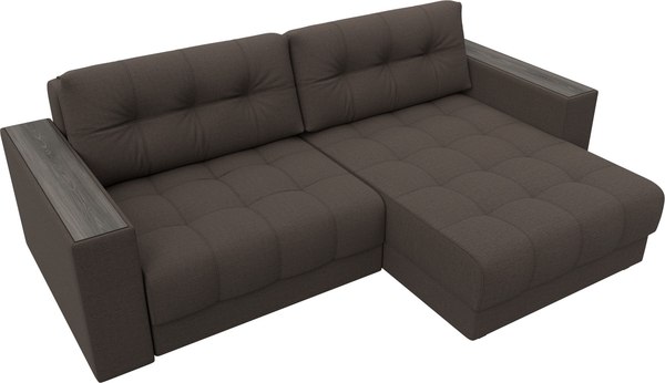 Диван угловой Лига Диванов Лига-049 НПБ универсальный с декором