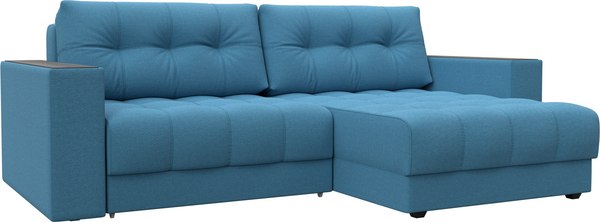 Диван угловой Лига Диванов Лига-049 НПБ универсальный с декором - фото