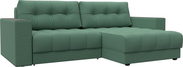 Диван угловой Лига Диванов Лига-049 НПБ универсальный с декором - фото