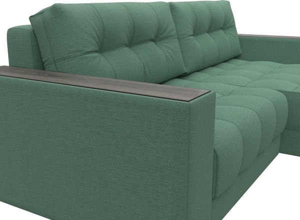 Диван угловой Лига Диванов Лига-049 НПБ универсальный с декором