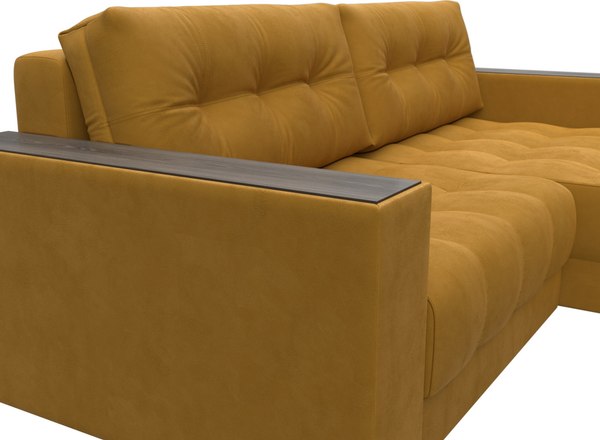 Диван угловой Лига Диванов Лига-049 НПБ универсальный с декором